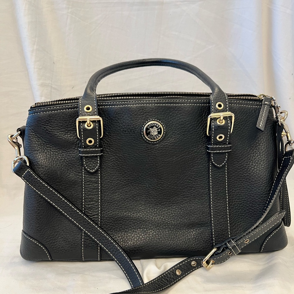 Dooney & Bourke Pebbled Leather Domed Satchel - Picture 12 of 14